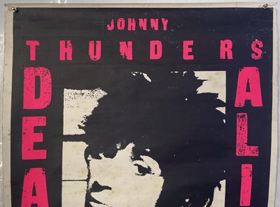 Lot 37 - JOHNNY THUNDERS - ORIGINAL DEAD OR ALIVE PROMOTIONAL POSTER.
