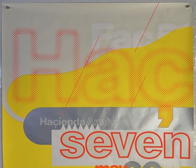 Lot 74 - THE HACIENDA - ORIGINAL 7TH BIRTHDAY POSTER.