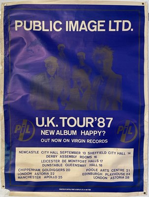 Lot 41 - PUBLIC IMAGE LTD - ORIGINAL 1987 TOUR POSTER.