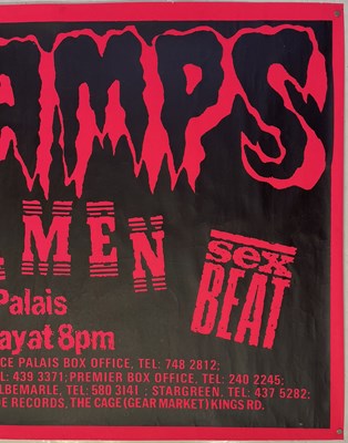 Lot 43 - THE CRAMPS - ORIGINAL 1984 CONCERT POSTER.