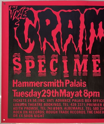 Lot 43 - THE CRAMPS - ORIGINAL 1984 CONCERT POSTER.