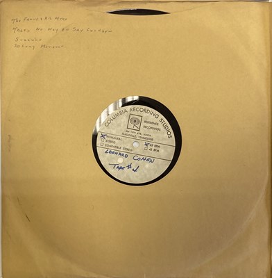 Lot 59 - LEONARD COHEN - COLUMBIA ACETATE LP RECORDINGS - PARIS OLYMPIA 1972