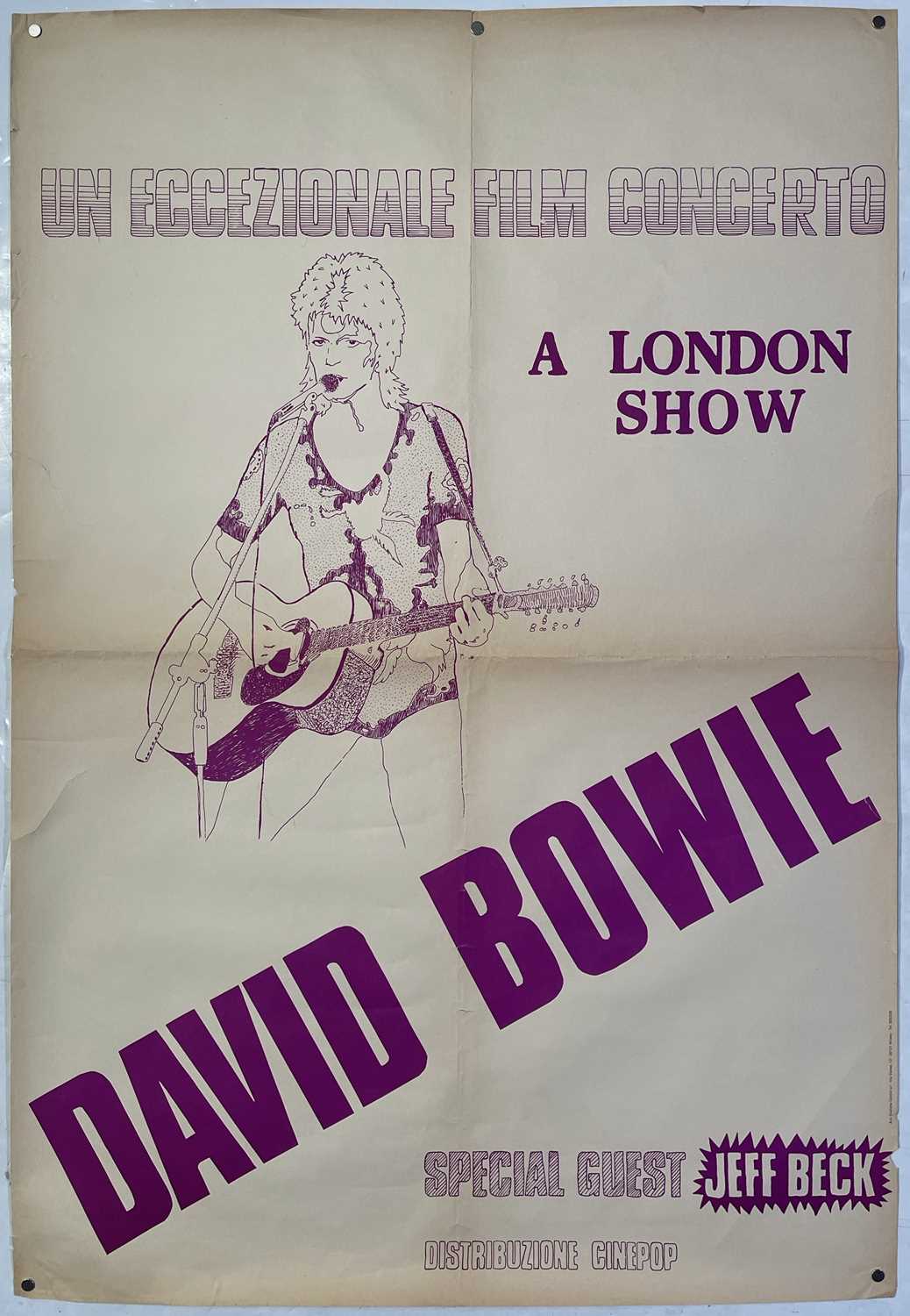 Lot 44 - DAVID BOWIE - ITALIAN POSTER FOR THE ZIGGY STARDUST FILM.