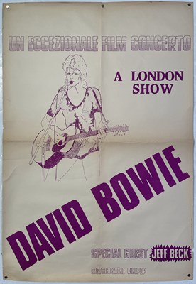 Lot 44 - DAVID BOWIE - ITALIAN POSTER FOR THE ZIGGY STARDUST FILM.