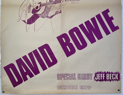 Lot 44 - DAVID BOWIE - ITALIAN POSTER FOR THE ZIGGY STARDUST FILM.