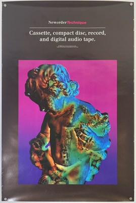 Lot 82 - NEW ORDER - ORIGINAL TECHNIQUE PROMO POSTER.