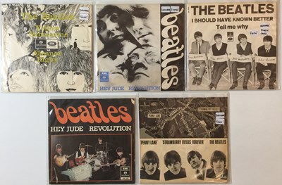 Lot 1170 - THE BEATLES - SCANDINAVIAN 7" RARITIES