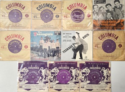 Lot 335 - FRANKIE LYMON AND THE TEENAGERS - 7" PACK