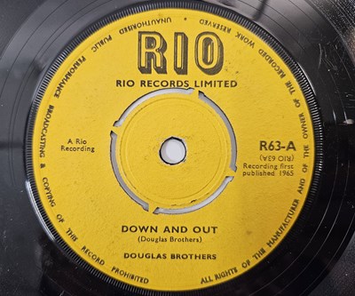 Lot 340 - DOUGLAS BROTHERS - DOWN AND OUT 7" (RIO - R63)