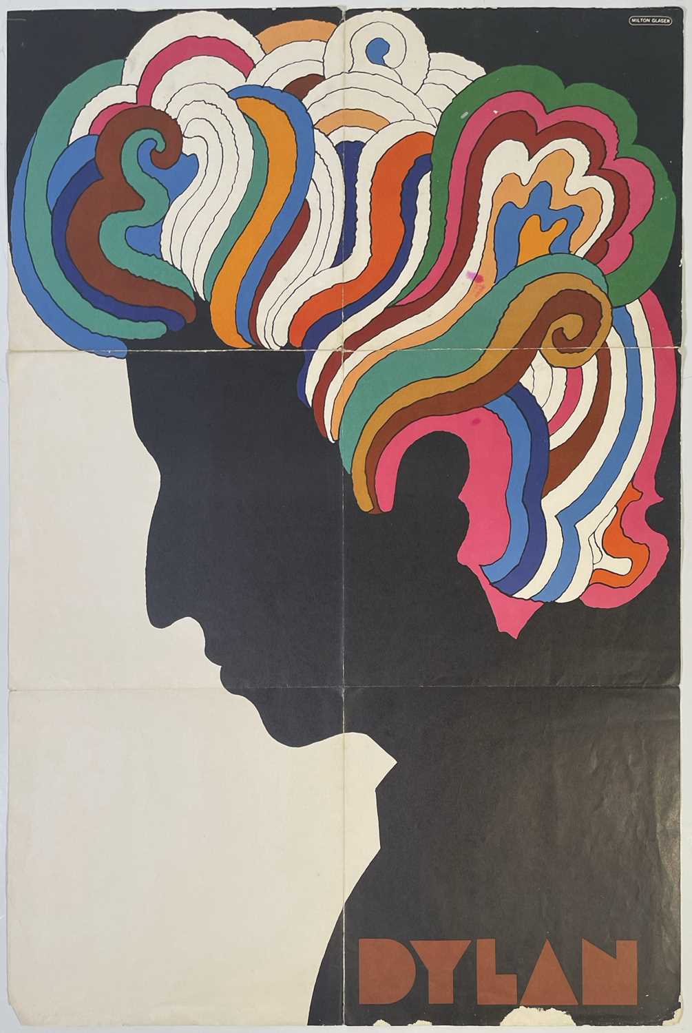 Lot 50 - MILTON GLASER - BOB DYLAN 1966 PROMOTIONAL POSTER.