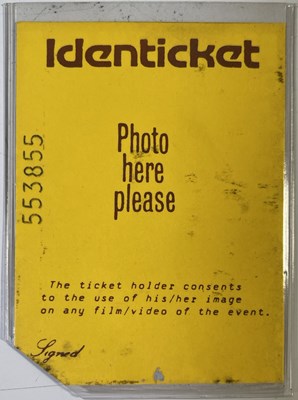Lot 204 - THE SMITHS - ORIGINAL 1983 FUTURAMA 5 FESTIVAL HANDBILL AND TICKET.