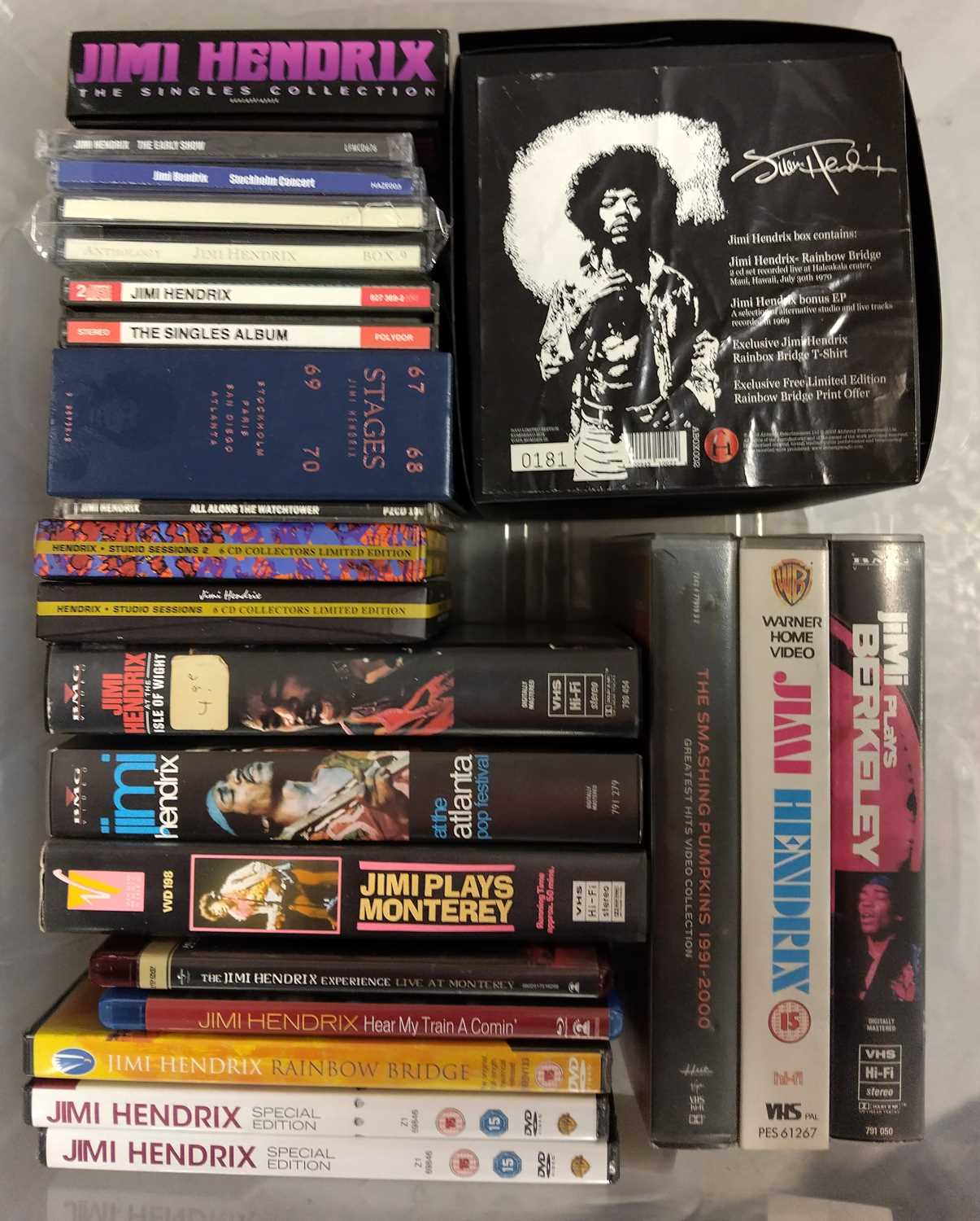 Lot 77 - JIMI HENDRIX CD, DVD AND VHS COLLECTION