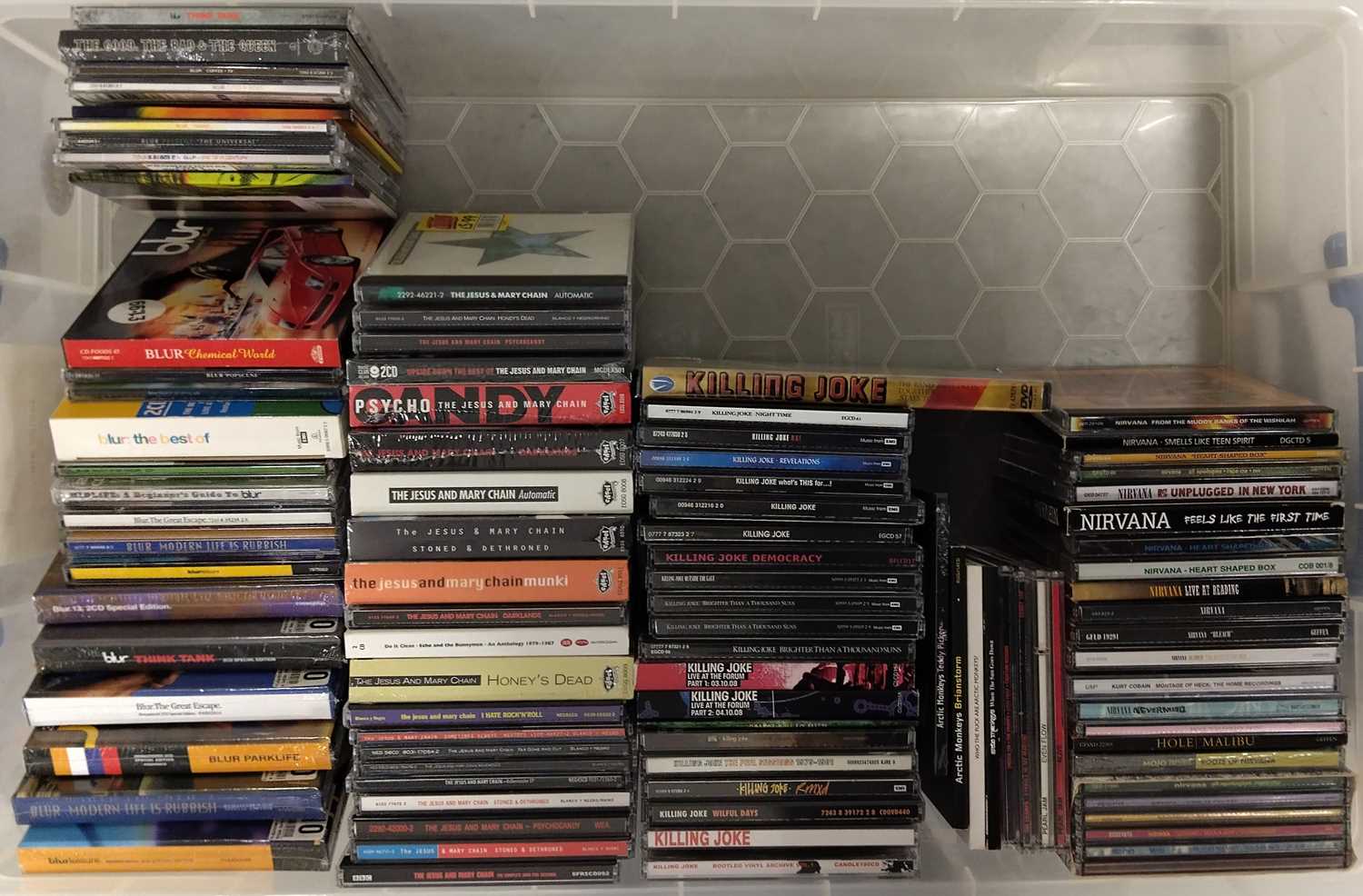 Lot 89 - BLUR, JESUS AND MARY CHAIN, KILLING JOKE, ARCTIC MONKEYS, AN NIRVANA CD COLLECTION