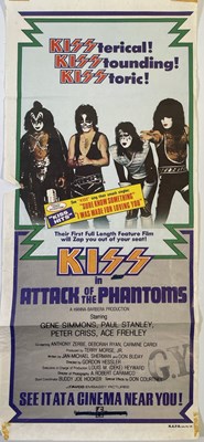 Lot 206 - KISS - ORIGINAL AUSTRALIAN DAYBILL POSTER FOR 'ATTACK OF THE PHANTOMS'.
