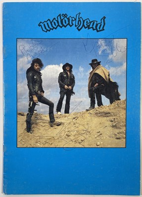 Lot 279 - MOTORHEAD - TWICE SIGNED 1980 CONCERT PROGRAMME.
