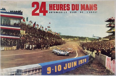Lot 1 - MOTORSPORT - ORIGINAL 1973 LE MANS POSTER.