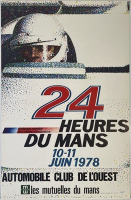 Lot 2 - MOTORSPORT - ORIGINAL 1978 LE MANS POSTER.