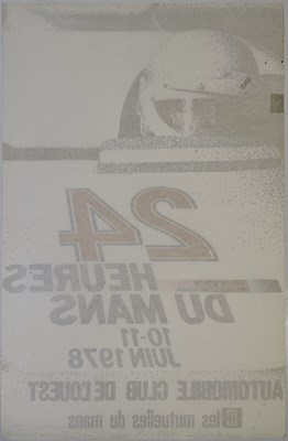 Lot 2 - MOTORSPORT - ORIGINAL 1978 LE MANS POSTER.