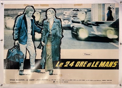Lot 5 - MOTORSPORT/FILM - STEVE MCQUEEN IN 'LE MANS' (1971) - ITALIAN ONE-SHEET POSTER.