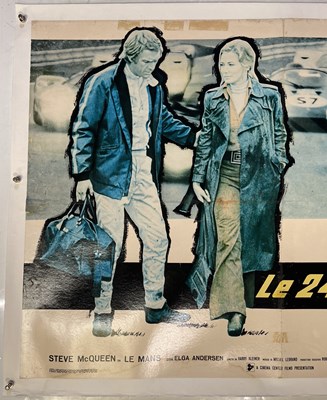 Lot 5 - MOTORSPORT/FILM - STEVE MCQUEEN IN 'LE MANS' (1971) - ITALIAN ONE-SHEET POSTER.