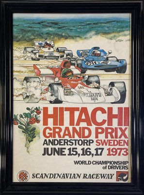 Lot 7 - MOTORSPORT - THREE 1970S SWEDISH GRAND PRIX POSTERS.