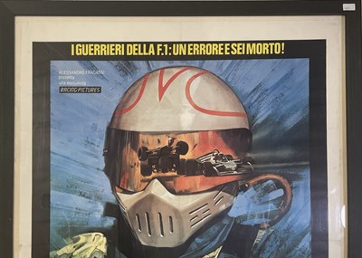 Lot 8 - MOTORSPORT - POLE POSITION - THE WARRIORS OF FORMULA 1 (1980) - ITALIAN TWO-SHEET POSTER.