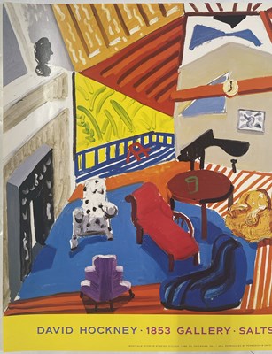 Lot 10 - DAVID HOCKNEY - ORIGINAL 1988 EXHIBITION POSTER.