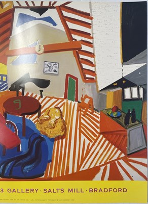 Lot 10 - DAVID HOCKNEY - ORIGINAL 1988 EXHIBITION POSTER.