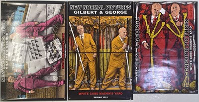 Lot 12 - GILBERT AND GEORGE - COLLECTION OF SIX SIGNED EXHIBITION POSTERS.