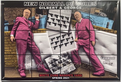 Lot 12 - GILBERT AND GEORGE - COLLECTION OF SIX SIGNED EXHIBITION POSTERS.