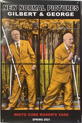 Lot 12 - GILBERT AND GEORGE - COLLECTION OF SIX SIGNED EXHIBITION POSTERS.