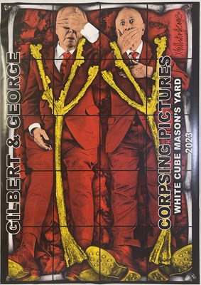 Lot 12 - GILBERT AND GEORGE - COLLECTION OF SIX SIGNED EXHIBITION POSTERS.