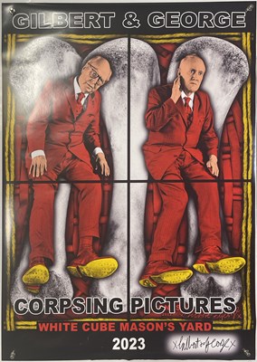 Lot 12 - GILBERT AND GEORGE - COLLECTION OF SIX SIGNED EXHIBITION POSTERS.