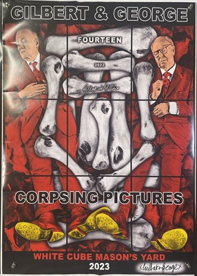 Lot 12 - GILBERT AND GEORGE - COLLECTION OF SIX SIGNED EXHIBITION POSTERS.