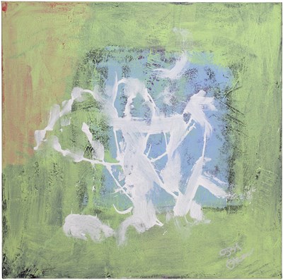 Lot 3 - OZZY OSBOURNE, KRAMER - BLIZZARD OF OZZ (2025) - AN ORIGINAL PAINTING FOR SAVE THE CHIMPS.