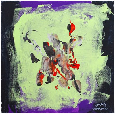 Lot 5 - OZZY OSBOURNE, JANICE - PARANOID (2025) - AN ORIGINAL PAINTING FOR SAVE THE CHIMPS.