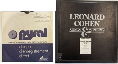 Lot 60 - LEONARD COHEN - CBS ACETATE & LP BOX SET