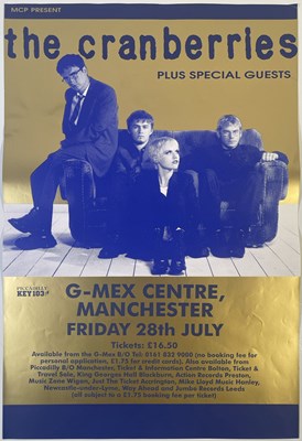 Lot 211 - THE CRANBERRIES - ORIGINAL 1995 CONCERT POSTER.