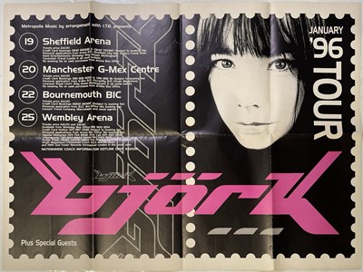Lot 212 - BJORK - ORIGINAL 1996 UK TOUR POSTER.