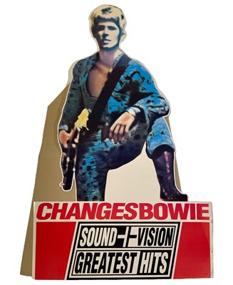 Lot 569 - DAVID BOWIE - ORIGINAL SOUND + VISION SHOP STANDEE.