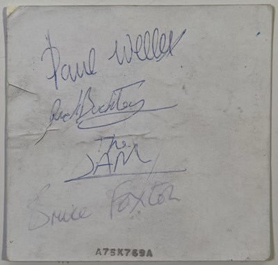 Lot 473 - THE JAM - FULLY SIGNED EARLY CONCERT PHOTO.