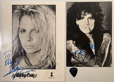 Lot 290 - MOTLEY CRUE - SIGNED PHOTOS.