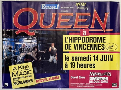 Lot 419 - QUEEN - ORIGINAL 1986 PARIS CONCERT POSTER.