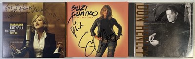 Lot 298 - SIGNED CDS INC DON HENLEY / MARIANNE FAITHFULL / SUZI QUATRO.