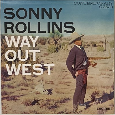 Lot 485 - SONNY ROLLINS - WAY OUT WEST LP (UK ORIGINAL - CONTEMPORARY - LAC 12118)
