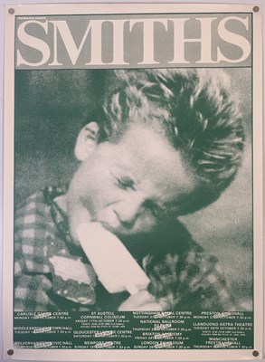 Lot 210 - THE SMITHS - ORIGINAL 1984 QUEEN IS DEAD TOUR POSTER.