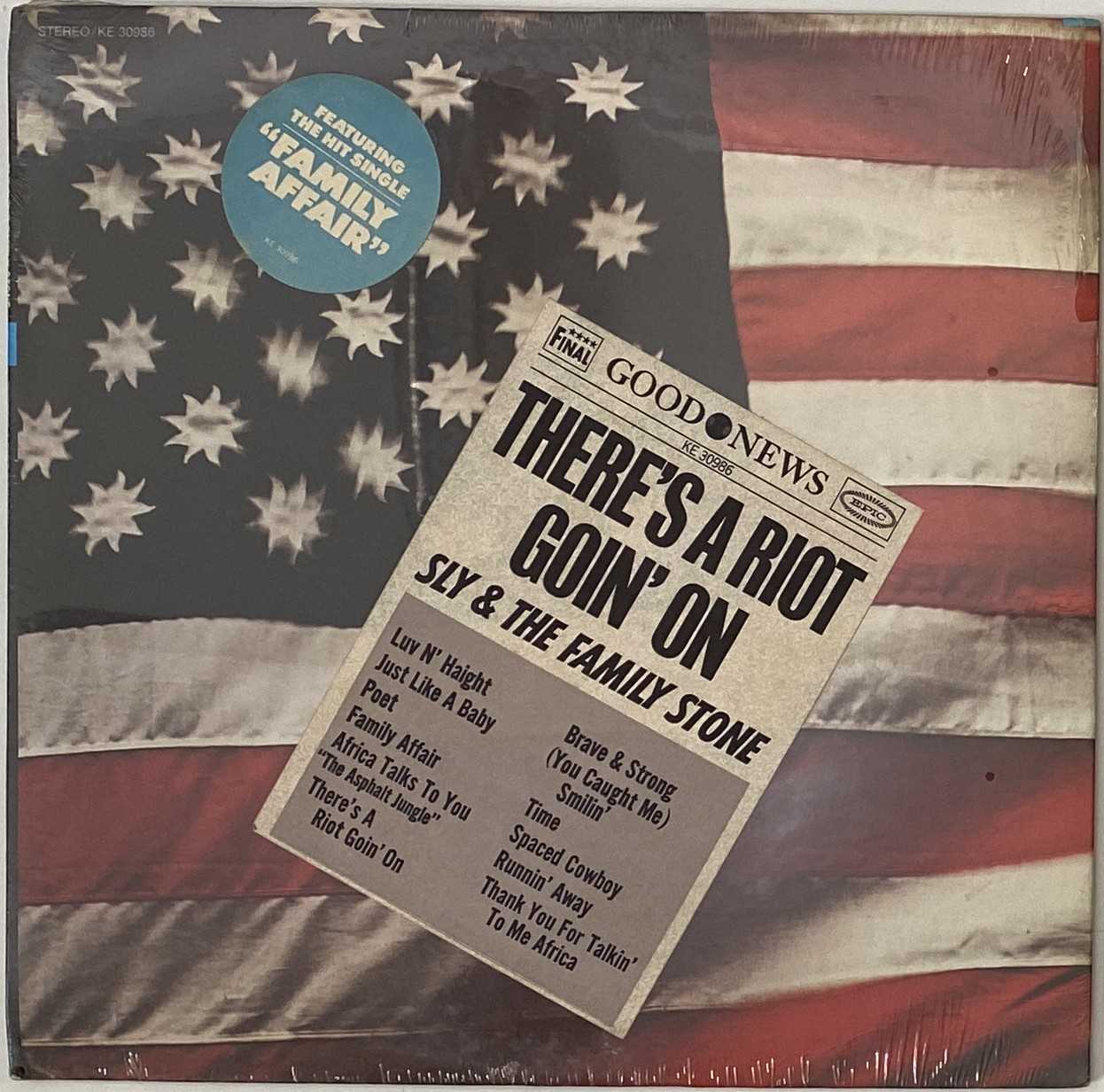 Lot 486 - SLY & THE FAMILY STONE - THERE'S A RIOT GOIN' ON LP (US ORIGINAL - FACTORY SEALED - KE 30986)