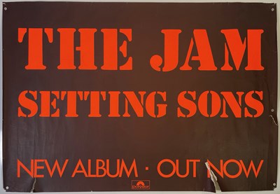 Lot 474 - THE JAM - ORIGINAL SETTING SONS PROMOTIONAL POSTER.