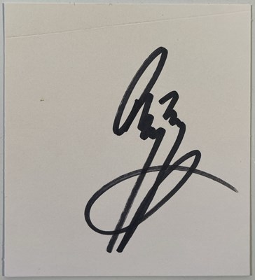 Lot 393 - LED ZEPPELIN - JIMMY PAGE SIGNED PAGE.
