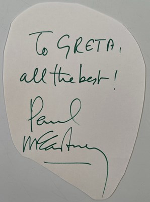 Lot 430 - THE BEATLES - PAUL MCCARTNEY AUTOGRAPH.